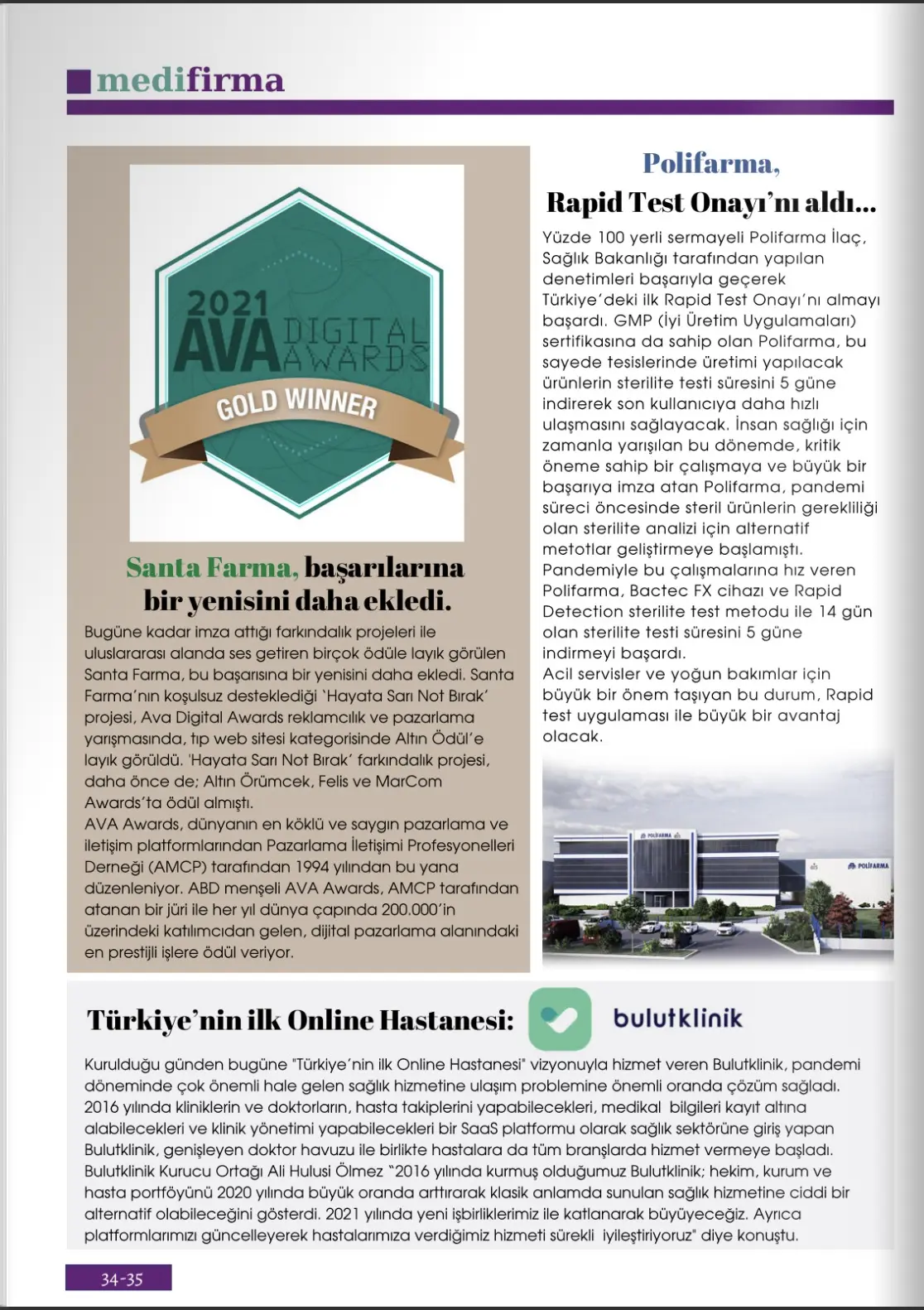 Türkiye'nin ilk Online Hastenesi: Bulutklinik